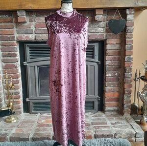 Michael Kors Velvet Dress in Mauve